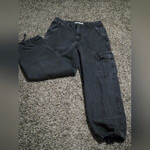 Levis Baggy Cargo Black Jeans Size 27